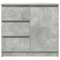 Berkfield Home Sideboard with Drawer Concrete Grey 71x35x65 cm Engineered Wood - Size: 71 x 35 x 65 cm - thumbnail 6