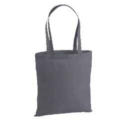 Westford Mill Premium Cotton Tote Bag in Dark Grey