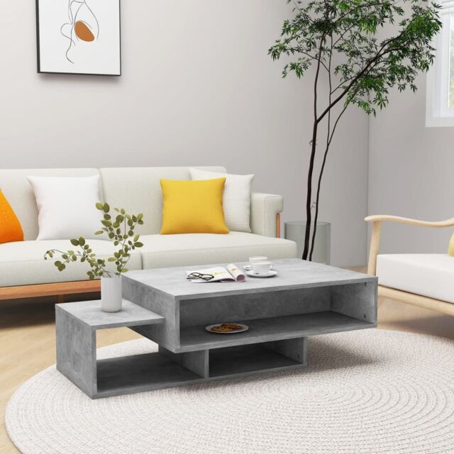 Berkfield Home Coffee Table Concrete Grey 105x55x32 cm Engineered Wood - Size: 105 x 55 x 32 cm - image 1