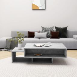 Berkfield Home Coffee Table Concrete Grey 105x55x32 cm Engineered Wood - Size: 105 x 55 x 32 cm - thumbnail 3