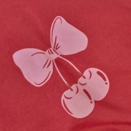 OHS Cherry Bow Microfibre Reversible Duvet Cover Set with Pillowcase in Pink - Size: King - thumbnail 4