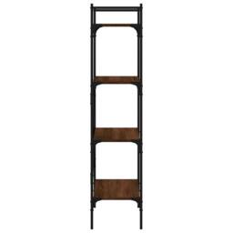 Berkfield Home Decorative Bookcase 4-Tier Brown Oak 56x31.5x138.5 cm Engineered Wood - thumbnail 5