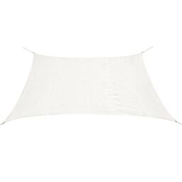 Berkfield Home Sunshade Sail HDPE Square 3.6x3.6 m White - thumbnail 1