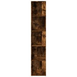 Berkfield Home Classic Corner Cabinet Smoked Oak 33x33x164.5 cm Engineered Wood in Brown - thumbnail 4
