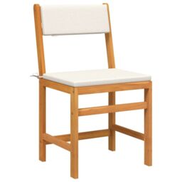 Berkfield Home 3 Piece Balcony Set with Cushions Solid Wood Acacia in Brown - thumbnail 3