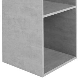 "Nordara Large 12"" Storage Box Concrete Effect Record Display Cabinet Unit in Grey - Size: 100 cm x 100 cm" - thumbnail 3