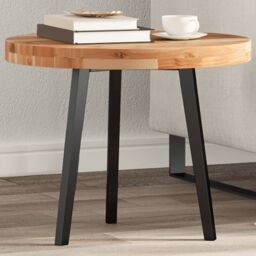 Berkfield Home Table Top Round √ò50x4 cm Solid Wood Acacia in Brown - Size: 50x4 cm - thumbnail 1