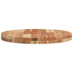 Berkfield Home Table Top Round √ò50x4 cm Solid Wood Acacia in Brown - Size: 50x4 cm - thumbnail 6