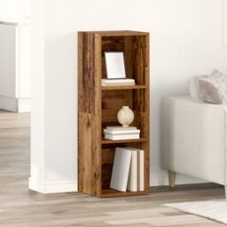 Berkfield Home TV Cabinet with Storage Old wood Engineered Wood in Brown - thumbnail 1