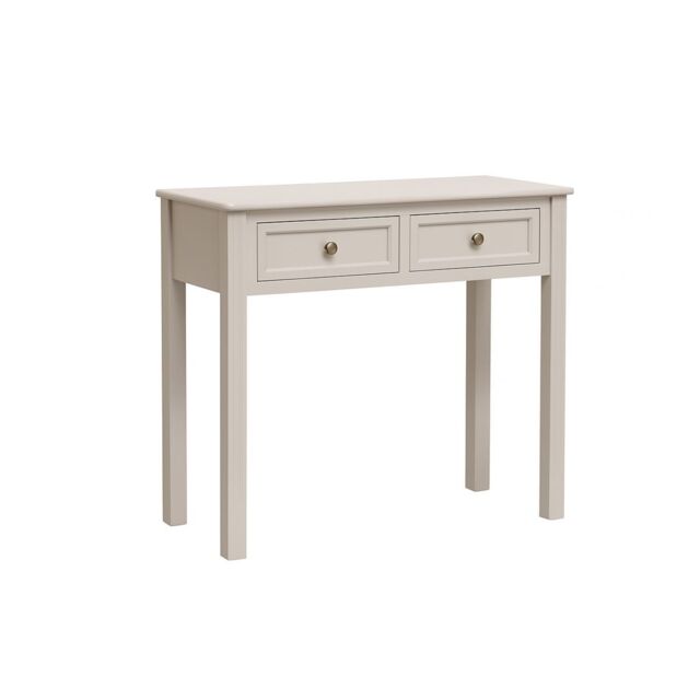 Melody Maison 2 Drawer Console / Dressing Table - Daventry Taupe-Grey Range in Taupe - image 1