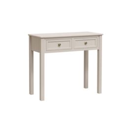 Melody Maison 2 Drawer Console / Dressing Table - Daventry Taupe-Grey Range in Taupe