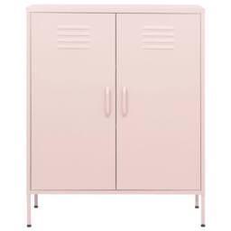 Berkfield Home Storage Cabinet Pink 80x35x101.5 cm Steel