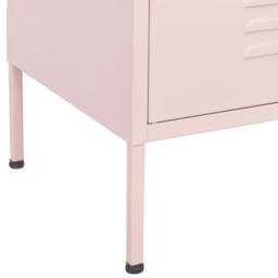 Berkfield Home Storage Cabinet Pink 80x35x101.5 cm Steel - thumbnail 6