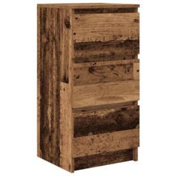 Berkfield Home Sideboard Old Wood 37.5x35x76 cm Engineered Wood in Brown - thumbnail 2