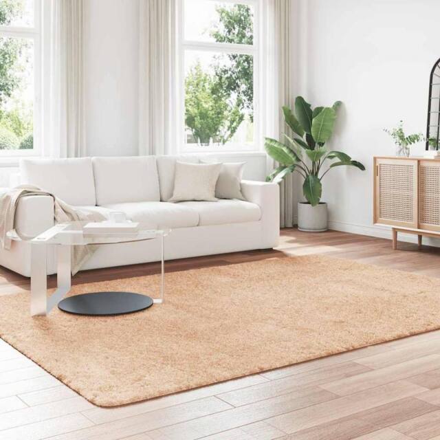 Berkfield Home Shaggy Rug High Pile NAVARRA Beige 200x290 cm Polyester - Size: Medium - image 1