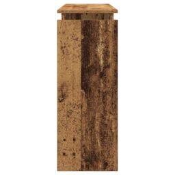 Berkfield Home Console Table Old Wood 80x30x102 cm Engineered Wood in Brown - Size: 80 x 30 x 102 cm - thumbnail 5
