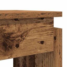Berkfield Home Console Table Old Wood 80x30x102 cm Engineered Wood in Brown - Size: 80 x 30 x 102 cm - thumbnail 7