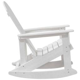 Berkfield Home Adirondack Rocking Chair White 73.5x92x90 cm HDPE - thumbnail 5
