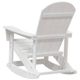 Berkfield Home Adirondack Rocking Chair White 73.5x92x90 cm HDPE - thumbnail 6