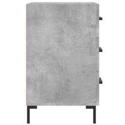 Berkfield Home Modern Bedside Cabinet Concrete Grey 40x40x66 cm Engineered Wood - Size: 40 x 40 x 66 cm - thumbnail 6