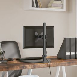 Berkfield Home Monitor Mount Black Steel VESA 75/100 mm - thumbnail 3