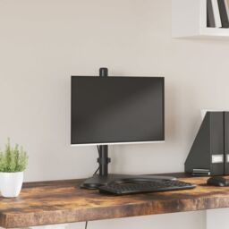 Berkfield Home Monitor Mount Black Steel VESA 75/100 mm - thumbnail 1