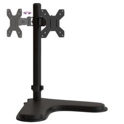 Berkfield Home Monitor Mount Black Steel VESA 75/100 mm - thumbnail 7