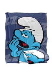 The Smurfs Lazy Silky Touch Super Soft Throw Blanket 152 X 127 cm in White - thumbnail 2