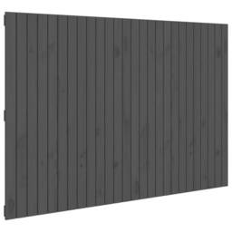 Berkfield Home Wall Headboard Grey 166x3x110 cm Solid Wood Pine - Size: 166 x 3 x 110 cm - thumbnail 1