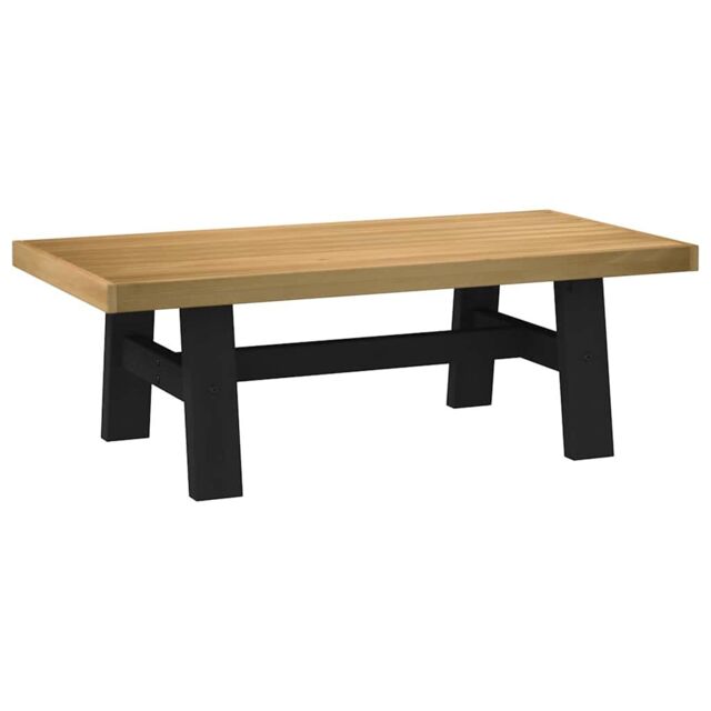 Berkfield Home Coffee Table NOAIN A-Shaped Legs 120x60x40 cm Solid Wood Pine in Brown - Size: 120 x 60 x 40 cm - image 1