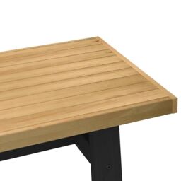 Berkfield Home Coffee Table NOAIN A-Shaped Legs 120x60x40 cm Solid Wood Pine in Brown - Size: 120 x 60 x 40 cm - thumbnail 6