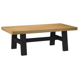 Berkfield Home Coffee Table NOAIN A-Shaped Legs 120x60x40 cm Solid Wood Pine in Brown - Size: 120 x 60 x 40 cm - thumbnail 5