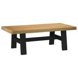 Berkfield Home Coffee Table NOAIN A-Shaped Legs 120x60x40 cm Solid Wood Pine in Brown - Size: 120 x 60 x 40 cm