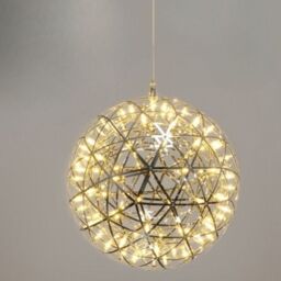 CGC Lighting 'Fawkes' Warm White Chrome Silver Firework / Starburst Chandelier 100cm in Metallic Silver - thumbnail 3