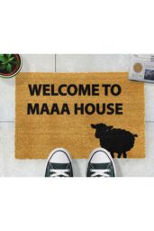 Artsy Mats Welcome to Maaa House Doormat - Regular 60x40cm in Black - Size: 40 cm x 60 cm - thumbnail 4