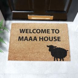 Artsy Mats Welcome to Maaa House Doormat - Regular 60x40cm in Black - Size: 40 cm x 60 cm - thumbnail 2