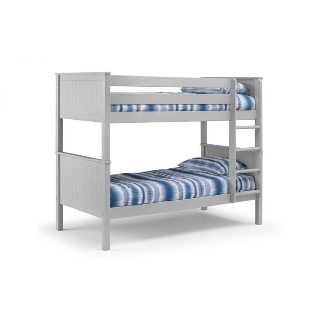 Ashfield Classic Dove Grey Bunk Bed in Pale Grey - Size: Single - image 1