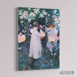 "Artery8 John Singer Sargent Carnation Lily Rose Canvas Wall Art Print - Size: W18"" x H24""" - thumbnail 2
