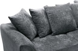 Furniture 786 Celestial 4 Seater Scatter Back Chenille Fabric Sofa in Grey - thumbnail 4