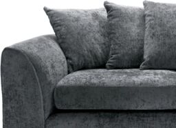 Furniture 786 Celestial 4 Seater Scatter Back Chenille Fabric Sofa in Grey - thumbnail 3
