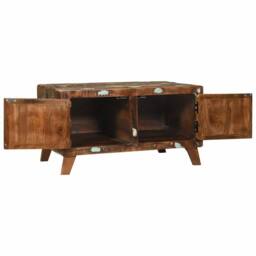 Berkfield Home Stunning Coffee Table Multicolour 80x54x45 cm Solid Wood Reclaimed in Brown - Size: 80 x 54 x 45 cm