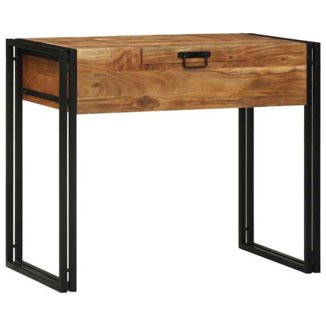 Berkfield Home Dressing Table 90x50x75 cm Solid Wood Acacia in Brown - Size: 90 x 50 x 75 cm - image 1