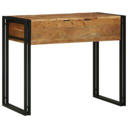 Berkfield Home Dressing Table 90x50x75 cm Solid Wood Acacia in Brown - Size: 90 x 50 x 75 cm - thumbnail 7