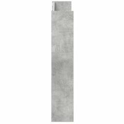Berkfield Home Wall Shoe Cabinet Concrete Grey 80x18x90 cm Engineered Wood - Size: 80 x 18 x 90 cm - thumbnail 6