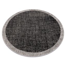 RugsX Floorlux Rug in Black - Size: 160 cm diameter - thumbnail 1