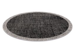 RugsX Floorlux Rug in Black - Size: 160 cm diameter - thumbnail 3