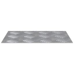 Berkfield Home Aluminium Checker Plates 4 pcs Anti-Slip 30x20 cm in Silver - Size: Medium - thumbnail 3
