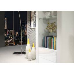 Creative Furniture Illume Display Cabinet 170cm - White with Gloss Doors - thumbnail 4