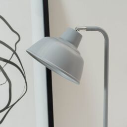 ValueLights Morris Retro Dome Metal Desk Office Table Lamp Light in Grey - thumbnail 3