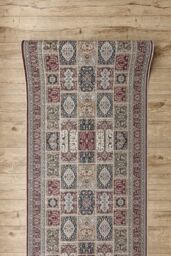 RugsX Anti-Slip Lotus Runner in Beige - Size: 100 cm x 100 cm - thumbnail 4